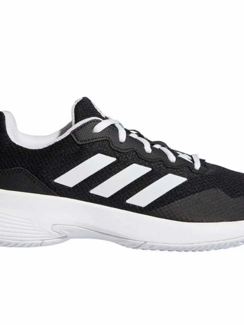 adidas Black and White Court Trainer